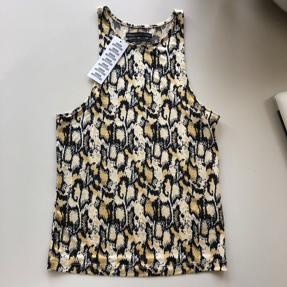 NEW URBAN OUTFITTERS Snake Print Top